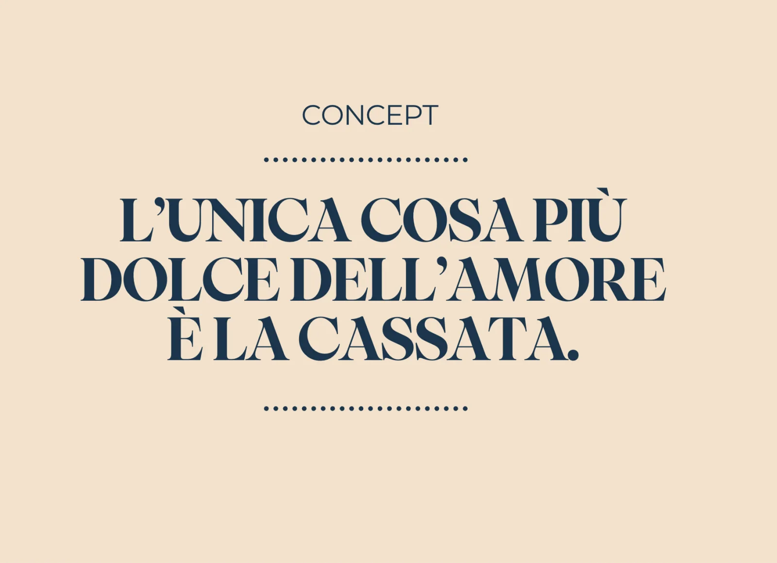 Style Index — concept cassata